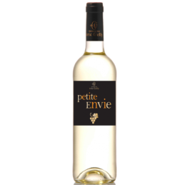 Petite Envie Blanc avec son étiquette, cépage Viognier et Chardonnay