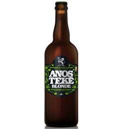 Bière Anosteke Blonde 75 cl, couleur trouble et élégance houblonnée