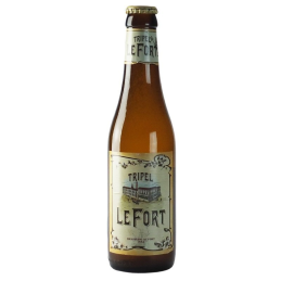 Bouteille de bière Lefort Triple 33 cl - Bière belge blonde dorée