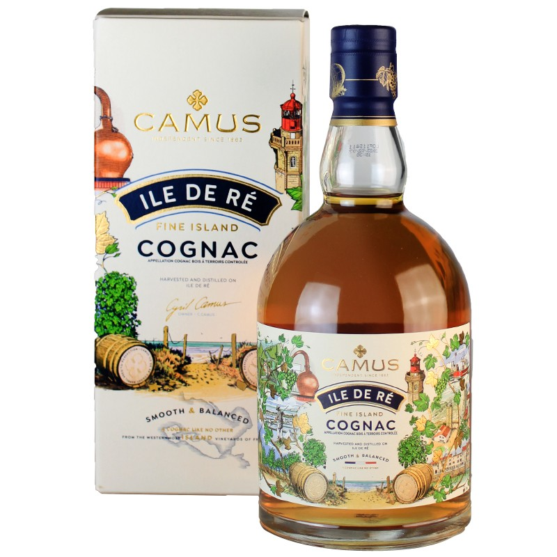 Bouteille de Cognac Camus Île de Ré Fine Island