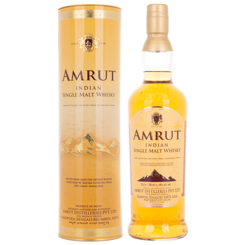 Bouteille d'Amrut Indian Single Malt Whisky 70 cl