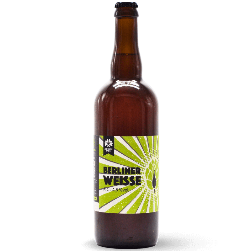 Photo de la Berliner Weisse 75cl de la Brasserie Monsieur Paon, bière blanche artisanale