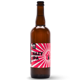 Bouteille de Hazy IPA 75 cl Brasserie Monsieur Paon bière blonde artisanale