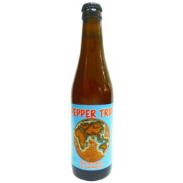 Photo d'une bouteille de bière artisanale Pepper Trip 33 cl de la brasserie Thiriez