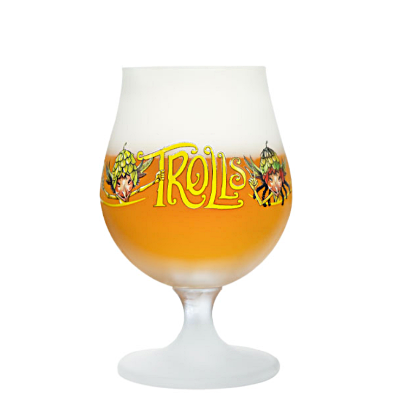 Verre à bière Cuvée des Trolls 25 cl avec logo emblématique