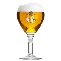 Verre à bière Leffe 25 cl avec logo emblématique et design élégant