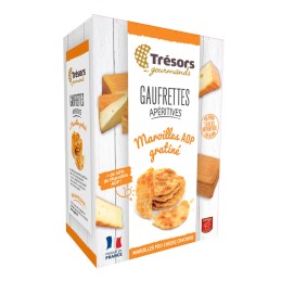 Gaufrettes apéritives croustillantes au Maroilles gratiné
