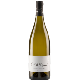 Bouteille de Le P'tit Renaudat Sauvignon Blanc IGP Val de Loire avec des reflets verts