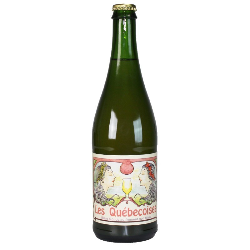 Bouteille de bière Les Québécoises de la Brasserie Thiriez, bière de froment artisanale