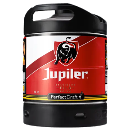Mini fût Jupiler Perfect Draft, bière blonde belge