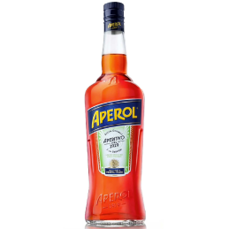 Apérol bouteille et verre à cocktail