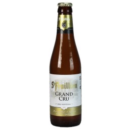 Bouteille de Saint Feuillien Grand Cru 33 cl sur fond neutre