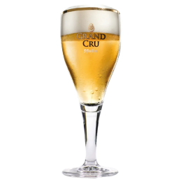 Verre à bière Saint Feuillien Grand Cru 33 cl – Verre ballon sur pied avec logo doré