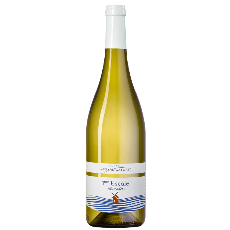 Bouteille de vin blanc Muscadet 1ère Escale Blanc - idéale pour fruits de mer et apéritifs