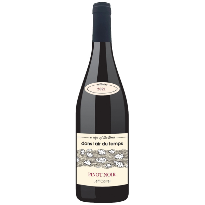 Bouteille de vin rouge Dans l'Air du Temps Pinot Noir de Jeff Carrel