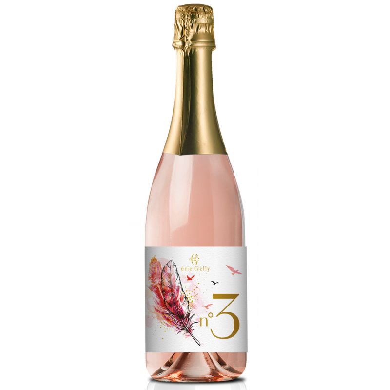 Robustesse d’une robe rosée claire aux reflets nacrés - Bulles Rosées N°3 Domaine Éric Gelly