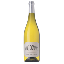 Bouteille de Rond Comme Blanc IGP Méditerranée Domaine de la Bastide sur fond clair