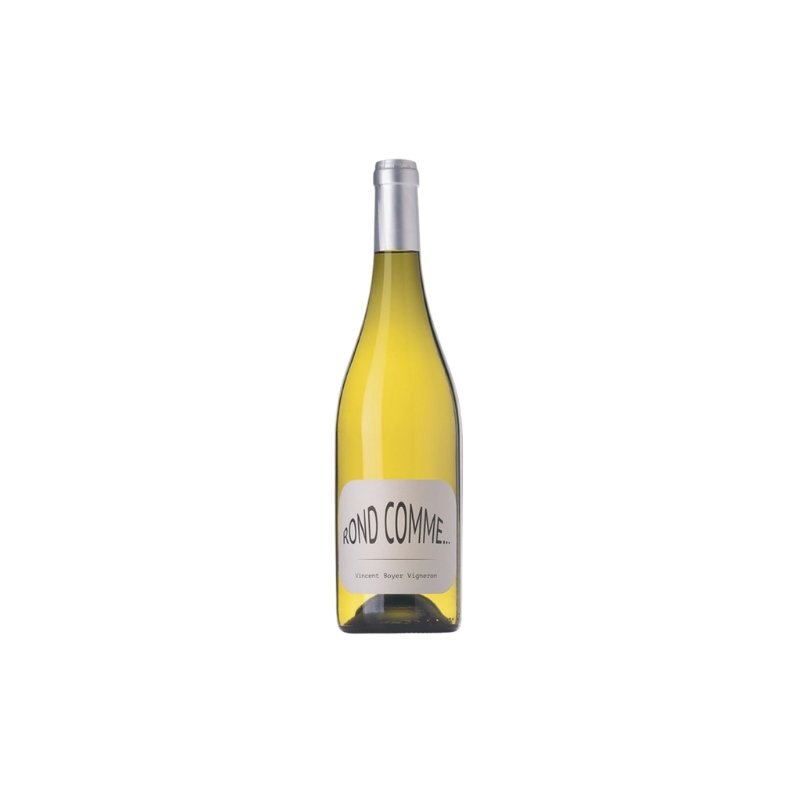 Bouteille de Rond Comme Blanc IGP Méditerranée Domaine de la Bastide sur fond clair