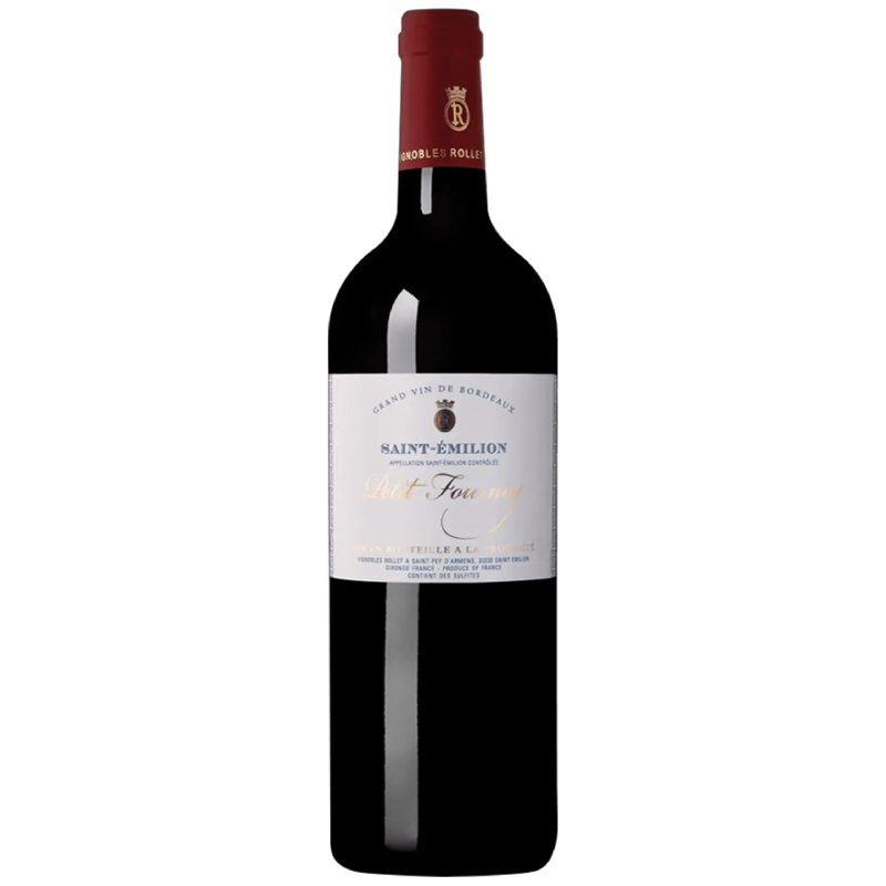 Bouteille de Petit Fourney Saint-Émilion vin rouge Bordeaux Vignobles Rollet