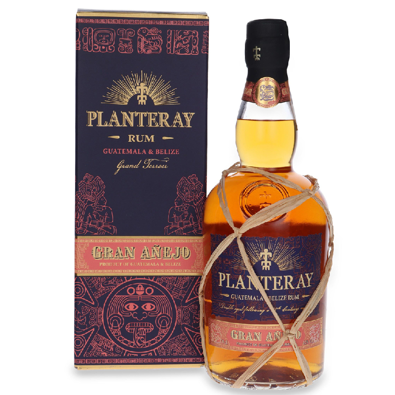 Bouteille de rhum Planteray Gran Anejo 40% ambré des Caraïbes