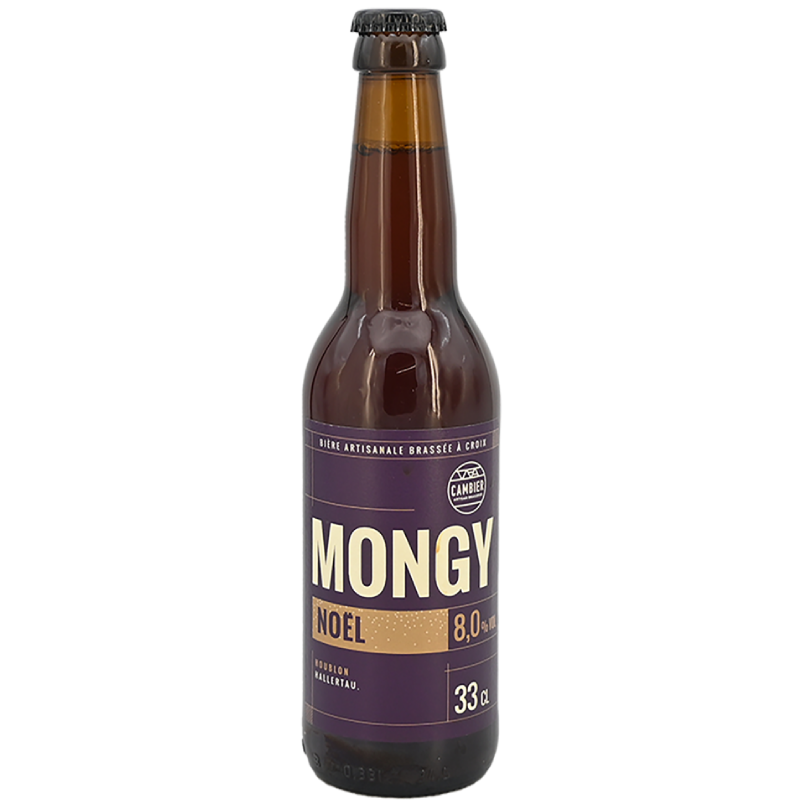 Bouteille Cambier Mongy de Noël bière artisanale ambrée