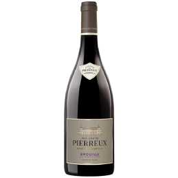 Bouteille de Brouilly Château Pierreux vin rouge Gamay Beaujolais AOC