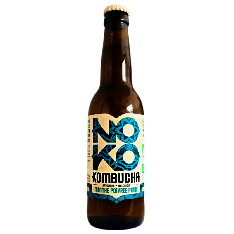 Kombucha Noko Poire Menthe Poivrée 33 cl