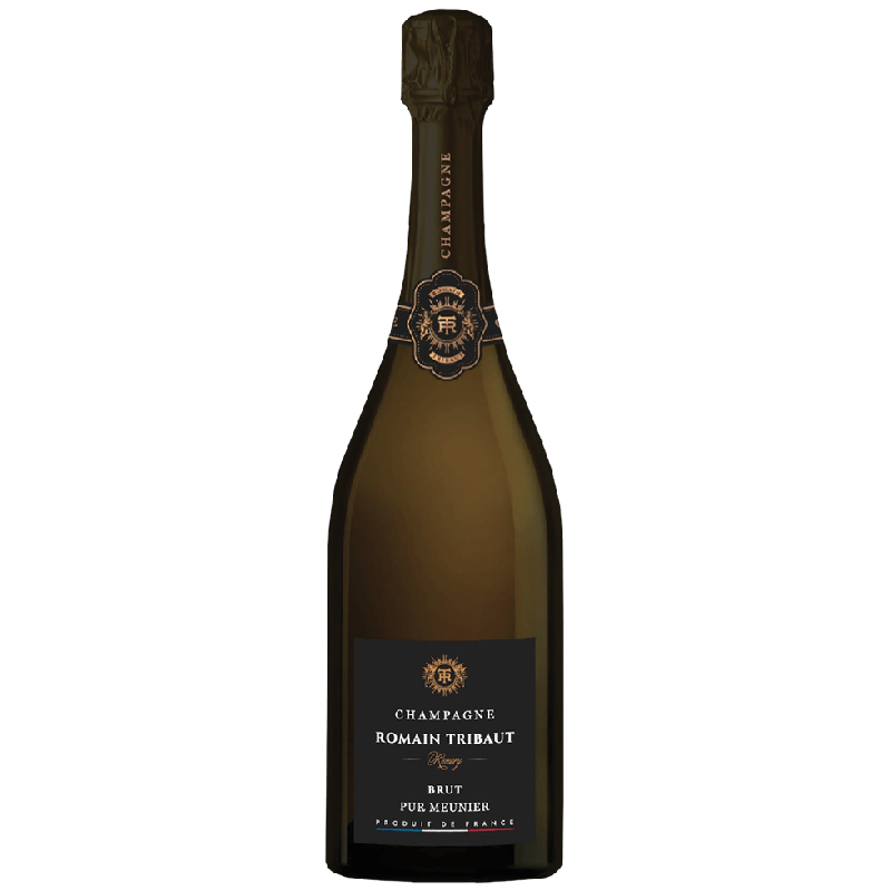 bouteille champagne romain tribaut brut pur meunier