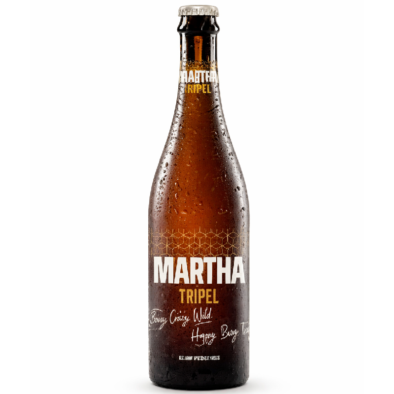 Bouteille Martha Triple 75 cl, bière blonde triple belge à 8 % d'alcool