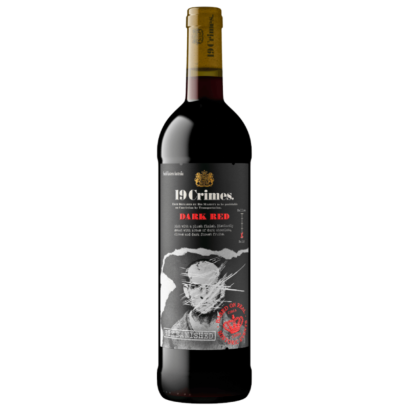bouteille 19 Crimes Banished Red vin rouge Australie