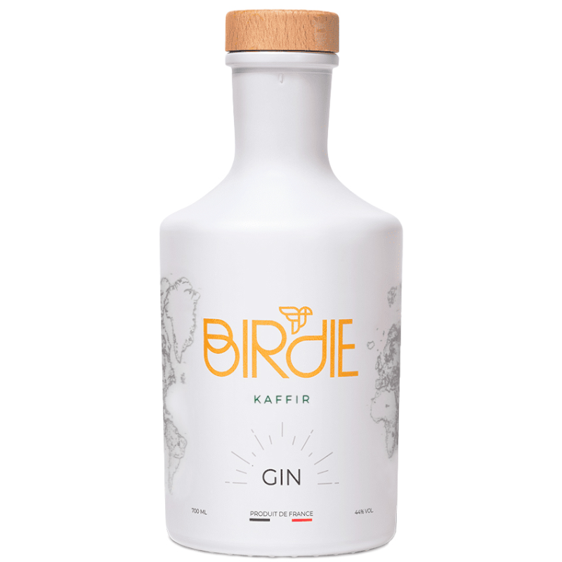 Bouteille de Gin Birdie Kaffir aux notes exotiques de combava et d’agrumes