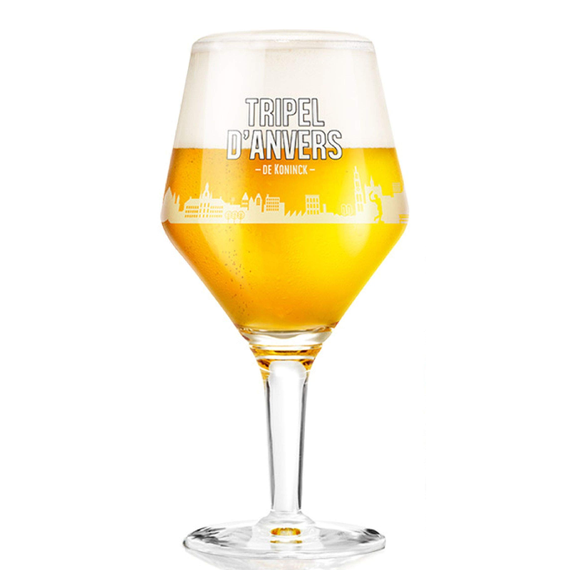 Verre à bière Triple d'Anvers 25 cl, verre de dégustation pour bière belge