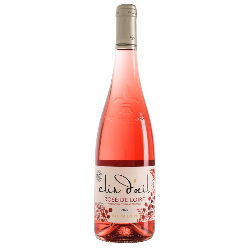 Cabernet d’Anjou Clin d’Oeil rosé du Val de Loire bouteille de vin