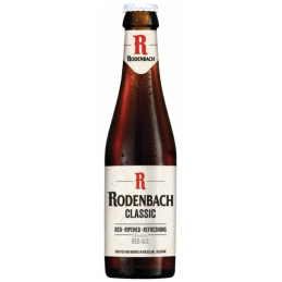 Bière belge Rodenbach Classic, rouge des Flandres de fermentation mixte, vieillie en foudres de chêne
