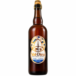 Bouteille de bière belge Val Dieu Blonde 75 cl
