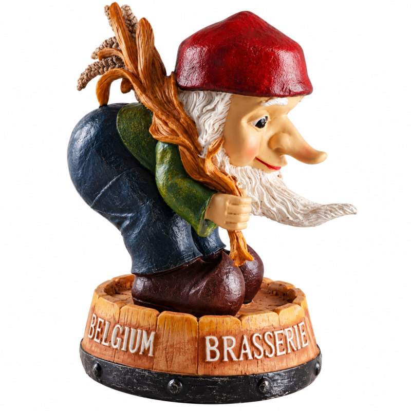 Figurine décorative Nain Chouffe représentant le célèbre lutin de la bière belge La Chouffe