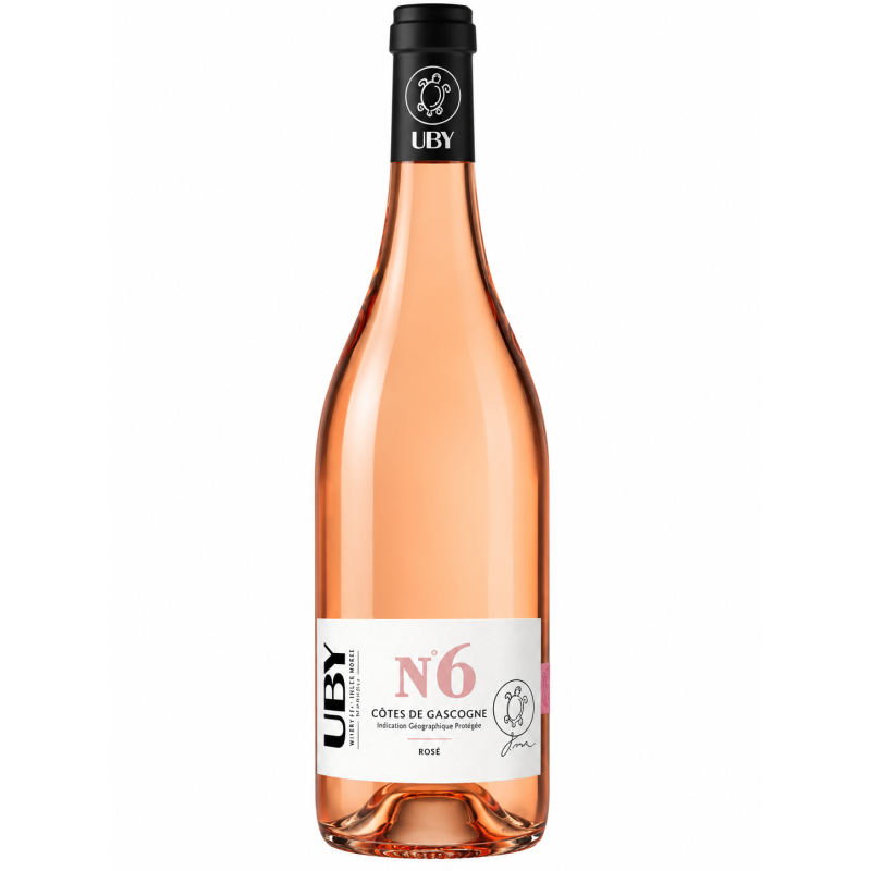Uby N°6 Vin Rosé IGP Côtes de Gascogne – Fruité & Gourmand