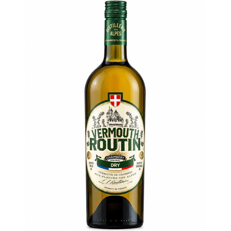 Bouteille d'alcool - Routin Vermouth Dry 75 cl – 16,9 %
