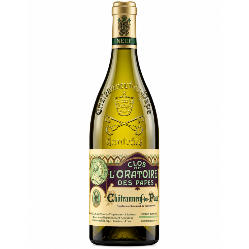Bouteille de vin - Clos de l'Oratoire des Papes Blanc - Chateauneuf du Pape
