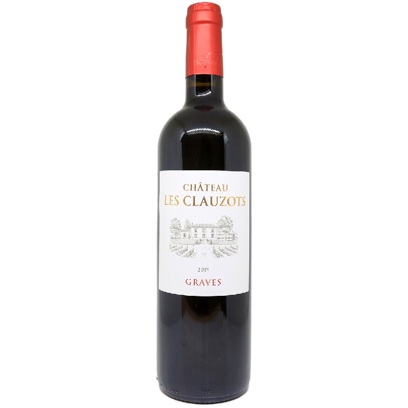 Bouteille de Château Les Clauzots Graves Rouge avec médaille d'or
