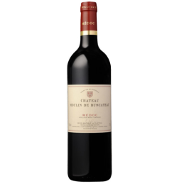 Photo de la bouteille de Château Moulin de Buscateau - Vin rouge Bordeaux avec reflets rubi